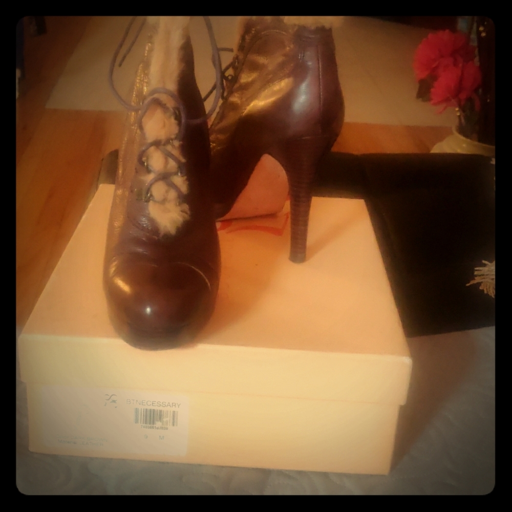 Dark brown boots
